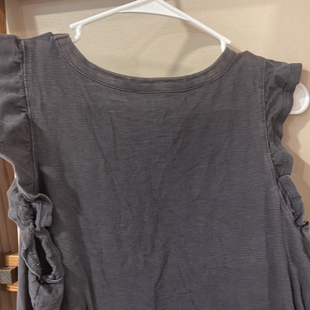 Woman’s AcidWash Grey Sleeveless Dress - Picture 3 of 6